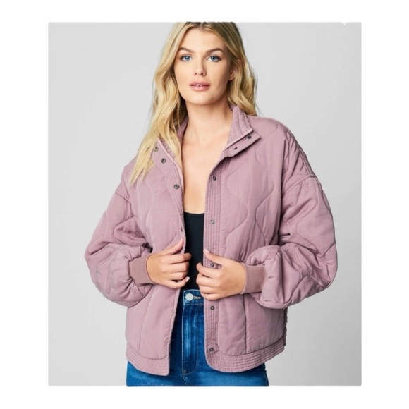 BLANKNYC Quilted Jacket in Wisteria NWT - Picture 1 of 8
